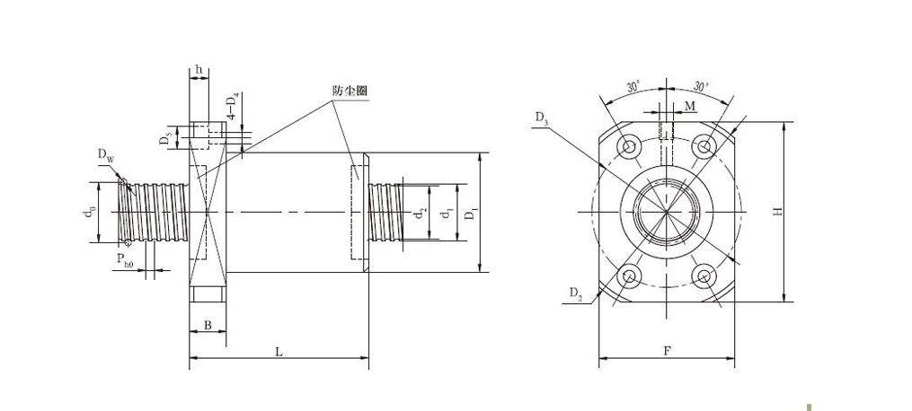 JF10040-4滚珠丝杠