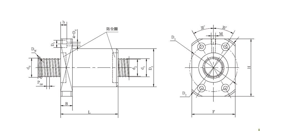 JF10020-8滚珠丝杠