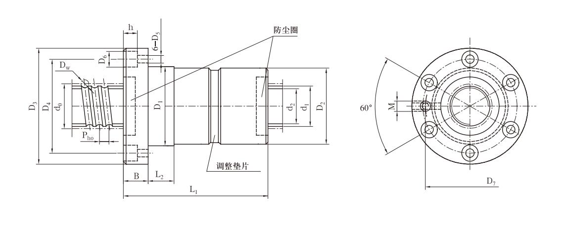 DKFZD6312-6滚珠丝杠